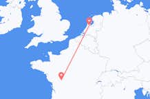 Flyg från Poitiers, Frankrike till Amsterdam, Nederländerna