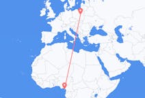 Flyreiser fra Malabo, Ekvatorial-Guinea til Warszawa, Polen