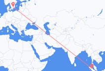 出发地 印度尼西亚出发地 棉蘭目的地 瑞典韦克舍的航班