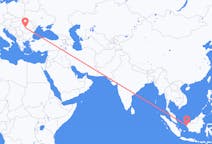 印度尼西亚出发地 坤甸飞往印度尼西亚目的地 錫比烏的航班