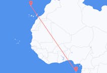 Vluchten van Sao Tomé naar Funchal