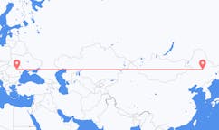 Flyreiser fra Daqing, Kina til Bacau, Romania