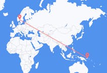 Flights from Rabaul to Oslo