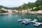 photo of a beautiful morning at Playa de Tazones it's a town on the coast of Asturias, Tazones, Spain.