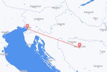 来自波斯尼亚和黑塞哥维那出发地 巴尼亚卢卡目的地 意大利的里雅斯特的航班