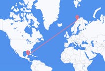 从坎昆飞往Bardufoss的航班