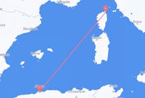 Loty z miasta Algier do miasta Bastia