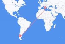 Flyrejser fra El Calafate, Argentina til Malta, Malta