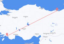Lennot Trabzonista, Turkki Dalamanille, Turkki