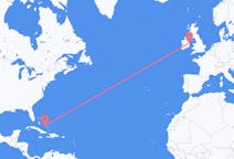 Flyrejser fra Deadman's Cay Settlement, Bahamas til Dublin, Irland