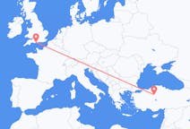 Flyreiser fra Bournemouth, England til Ankara, Tyrkia
