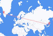 일본 미사와에서 출발해 그린란드 Kangerlussuaq에(으)로 가는 항공편