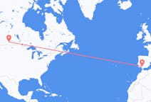 Flyg från Regina, Saskatchewan till Sevilla