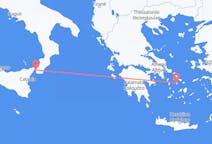Flights from Reggio Calabria, Italy to Syros, Greece