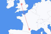 Flyreiser fra Birmingham, England til Carcassonne, Frankrike