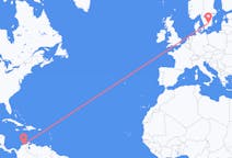 Flyreiser fra Santa Marta, Colombia til Växjö, Sverige