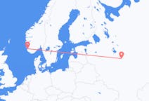 Fly fra Ivanovo til Stavanger