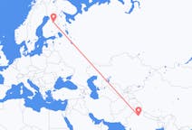 Flights from New Delhi, India to Kajaani, Finland