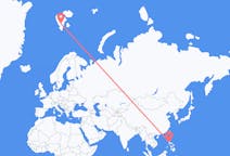 Flyg från Manila, Filippinerna till Svalbard, Svalbard och Jan Mayen