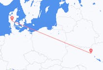 出发地 丹麦出发地 比隆目的地 乌克兰基辅的航班