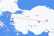 出发地 希腊出发地 莱姆诺斯目的地 土耳其開塞利的航班