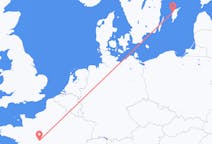 Loty z miasta Visby (Dania) do miasta Tours
