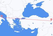 Flights from Ağrı, Turkey to Bari, Italy