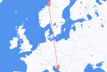 Flyreiser fra Zadar, Kroatia til Trondheim, Norge