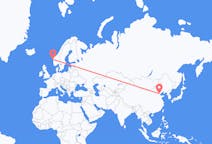 Flyrejser fra Tianjin, Kina til Florø, Norge