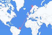 Flyreiser fra Fortaleza, Brasil til Bodø, Norge