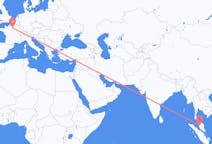 Flyrejser fra Ipoh, Malaysia til Paris, Frankrig