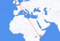 肯尼亚出发地 拉穆飞往肯尼亚目的地 巴黎的航班