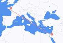 Flyreiser fra Akaba, Jordan til Nantes, Frankrike