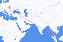Flyg från Penang, Malaysia till Oradea, Rumänien