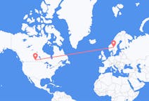 Lennot Reginalta, Kanada Rörbäcksnäsiin, Ruotsi
