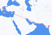 从苏拉特飞往雅典的航班