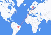 Flyreiser fra Brasília, Brasil til Kalmar, Sverige