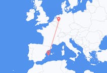 Flyrejser fra Ibiza, Spanien til Duesseldorf, Tyskland