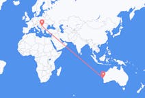 Flyg från Geraldton, Australien till Belgrad, Australien