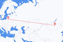 Vluchten van Ulaanbaatar naar Kaunas