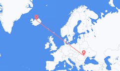 Flights from the city of Iași, Romania to the city of Akureyri, Iceland