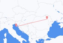 Flyreiser fra Pula, til Iași