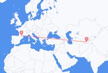 Flyreiser fra Dusjanbe, Tadsjikistan til Toulouse, Frankrike