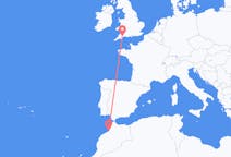 Flyg från Rabat, Marocko till Exeter, England