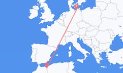 Flyreiser fra Oujda, Marokko til Rostock, Tyskland