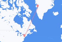 Flyg från North Philadelphia, USA till Ilulissat, USA
