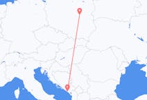Flights from Warsaw, Poland to Tivat, Montenegro
