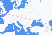 Flyrejser fra Makhatjkala, Rusland til Bristol, England
