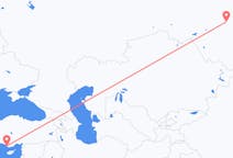 Flights from Tomsk, Russia to Gazipaşa, Turkey