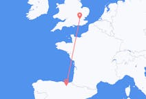 Flyg från Vitoria-Gasteiz, Spanien till London, England